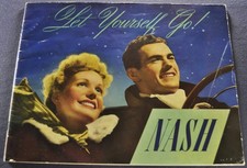 1939 Nash 32pg Brochure Ambassador LaFayette Sedan Coupe Convertible Original 39