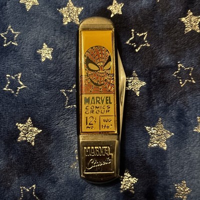 The Amazing Spider-Man Pocket Knife Franklin Mint 1997 Marvel Collector Knife