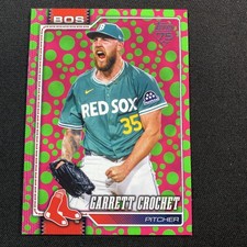 2026 Topps Series 1 - Garrett Crochet #53 Green & Pink Polka Dots 