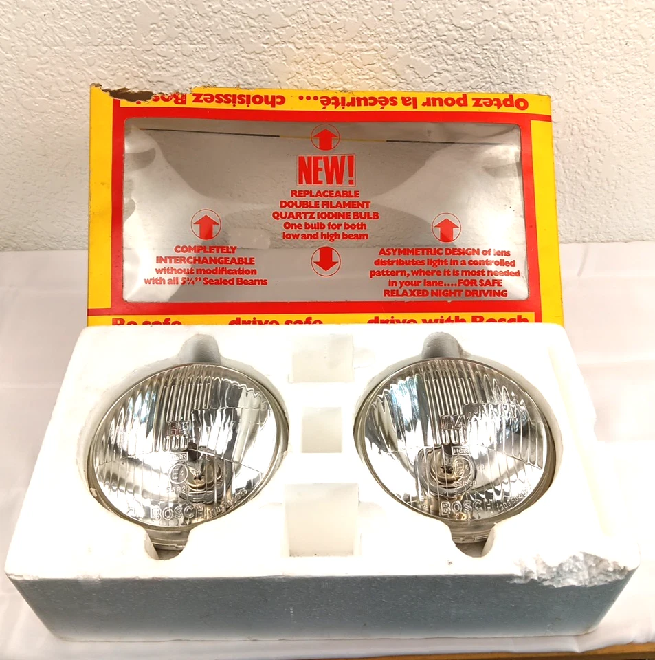 Kit de faros redondos Bosch SBQ5 Honda Accord Mazda Cosmo Hyundai Toyota 5,75" Foto 2 de 4