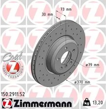 2x Bremsscheibe innenbel�ftet 150.2911.52 ZIMMERMANN f�r BMW 3 3 Touring 4 Coupe
