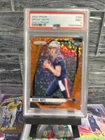 2024 Panini Prizm Orange Disco Prizm RC #329 Drake Maye PSA MINT 9