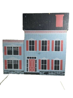 Cat's Meow Westbrook House Shelf Sitter 1986 Faline Signed Kingston NY Ret Cat