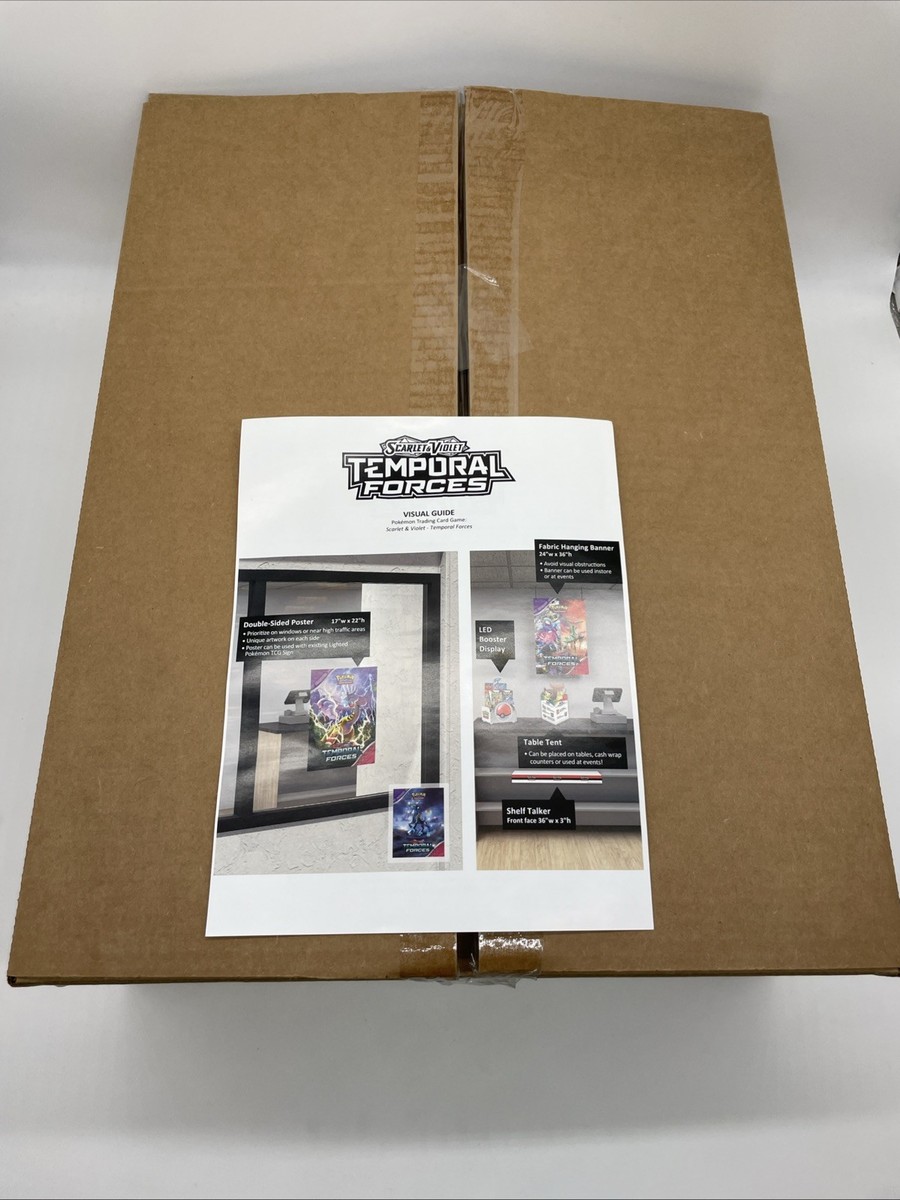 booster box marketing Boxes Pokemon Temporal Forces Marketing kit!
