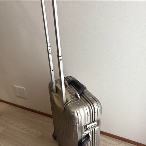 Rimowa Leather Handle Duralumin 2-wheels Carry Case Suitcase - Picture 9 of 19