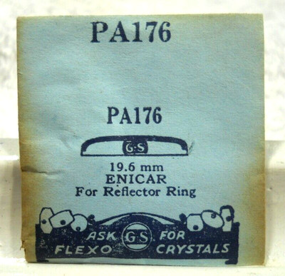 GS PA176 Watch Crystal For Enicar - 19.6 mm Diameter - Replacement / Repair Part