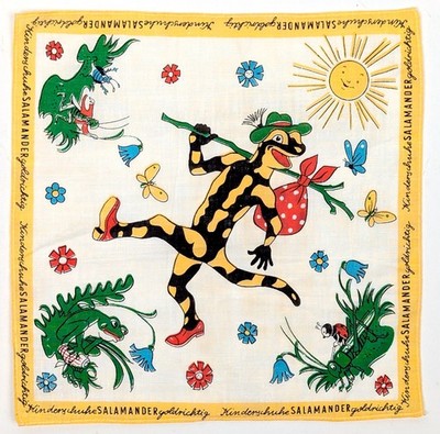 LURCHI - SALAMANDER - Taschentuch - neu, unbenutzt