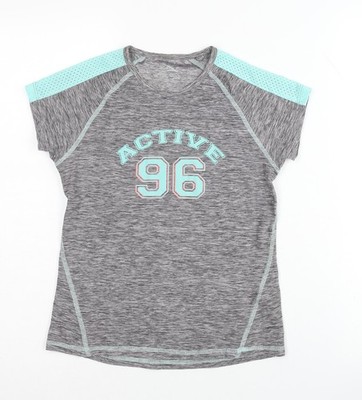Active Touch Kinder Mädchen grau Jersey T-Shirt, 12-13 Jahre