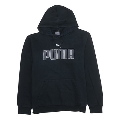 Puma Herren Pullover Hoodie schwarz Größe L Grafik Sportswear