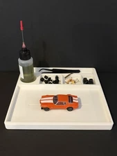 HO Slot Car Build Plate, Setup Plate, Work Station, Pit Box.
