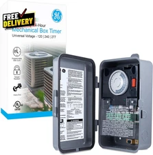 24 Hour Mechanical Pool Timer Switch 2HP 40A Load Capacity Pool Pump Timer O....