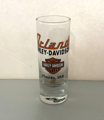 Harley Davidson Orlando Florida Tall Shot Glass