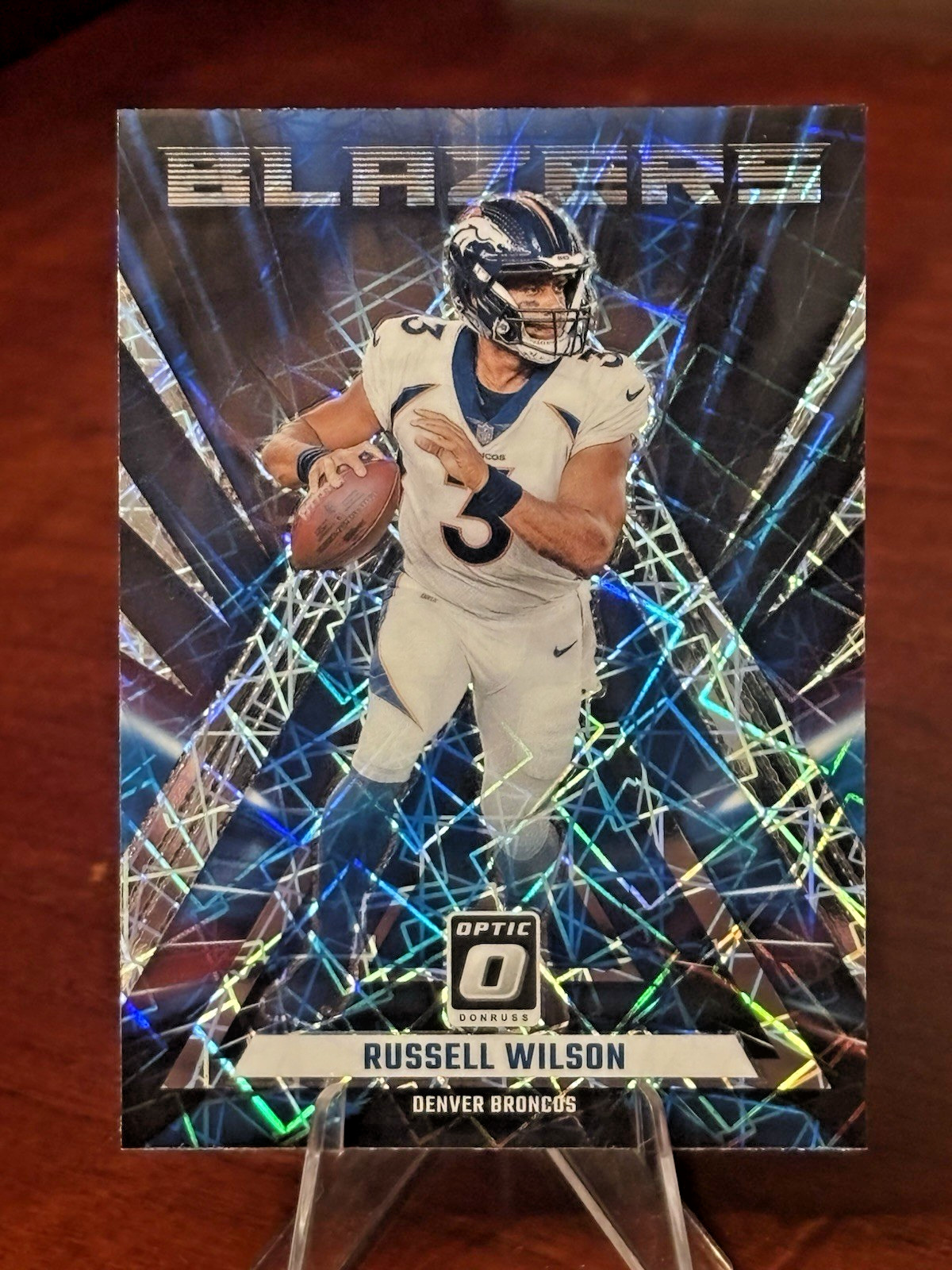 2023 Panini Donruss Optic Russell Wilson Blazers #4 Broncos