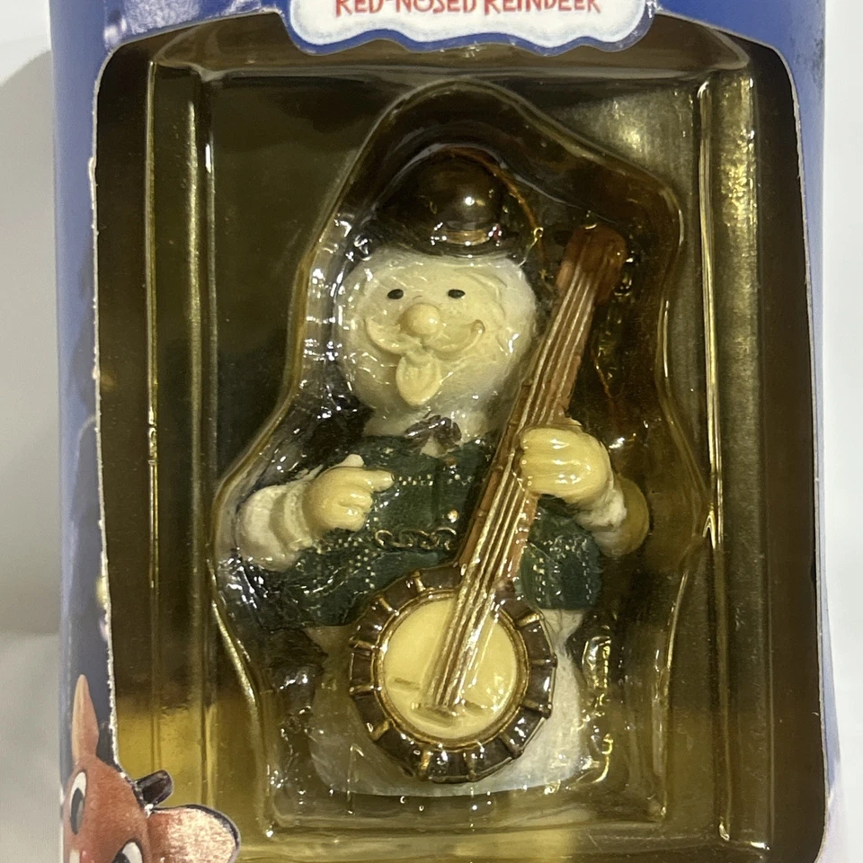 BANJO SAM EL MUÑECO DE NIEVE Ornamento Rudolph Island of Misfit Toys Raro Enesco 882623 Foto 2 de 4