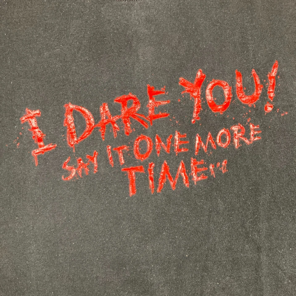 Vintage Universal Halloween Horror Nights Shirt Mens XXL Black 2008 I Dare You - Image 3 of 4