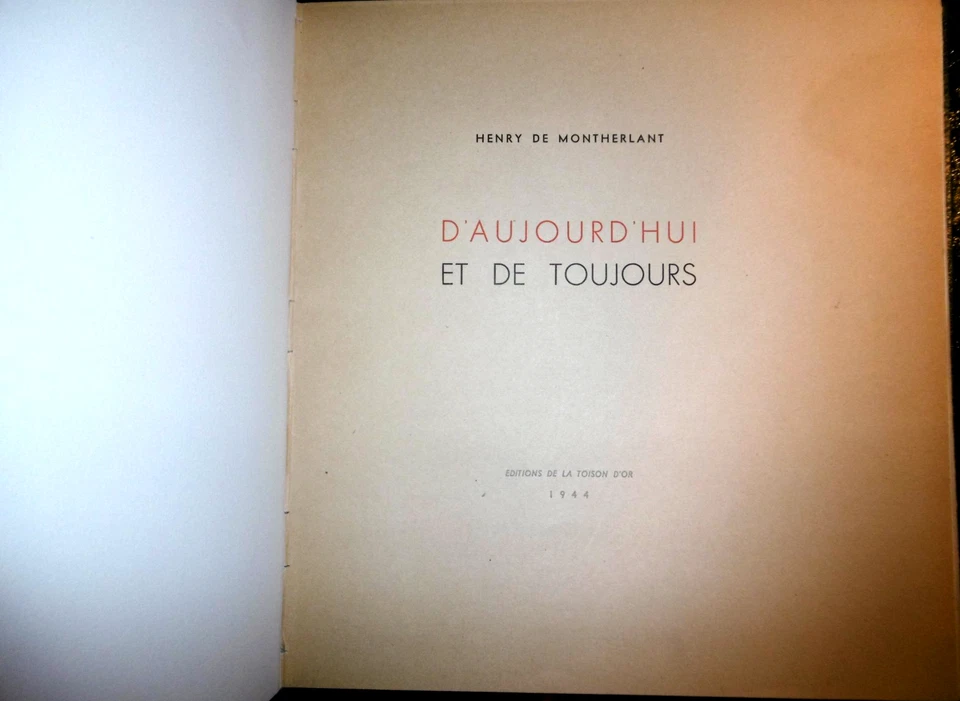 BELLE RELIURE- D'AUJOURD'HUI ET DE TOUJOURS-EDIT ORIG-ILL M. BARBEDOR-1944-NUMER - Photo 3/4