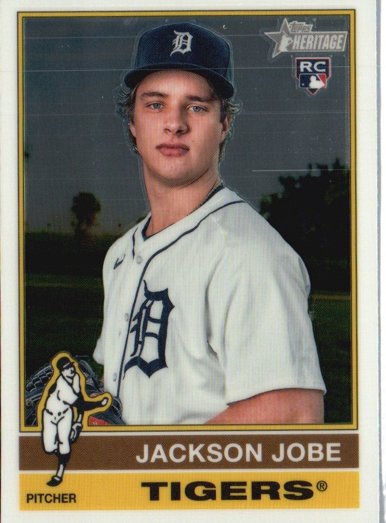 2025 Topps Heritage #389 Jackson Jobe Chrome