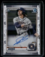 2020 Bowman Chrome #CPA-JBR Jordan Brewer Prospect Autographs