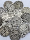 90% Silver Walking Liberty Half Dollars - Roll of 20 - $10 Face Value NO RESERVE
