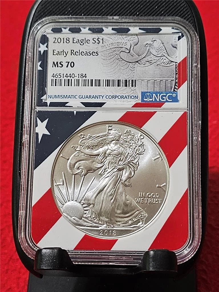 American Eagle MS 70 Graded 2018 Silver Bullion Coins for sale | eBay