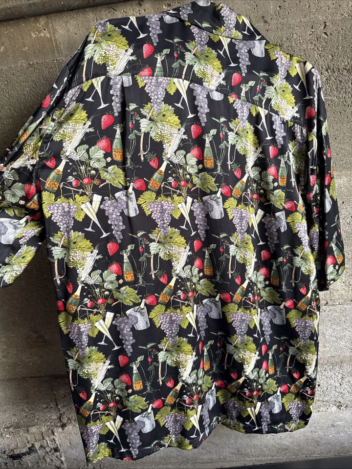 Camisa vintage 1993 NICOLE MILLER champanhe 100% seda edição limitada EUA tamanho G - Imagem 4 de 4