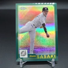 Roki Sasaki 2023 Topps Chrome NPB Chiba Lotte Marines