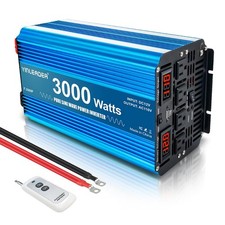 3000W Pure Sine Wave 12V to 110V/120V 3000 Watt Power Inverter