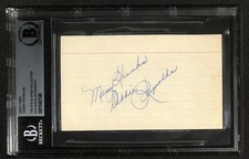 Debbie Reynolds Signed Index Card Beckett Slabbed Autograph Debbie Reynolds Signed Index Card Beckett Slabbed Autograph