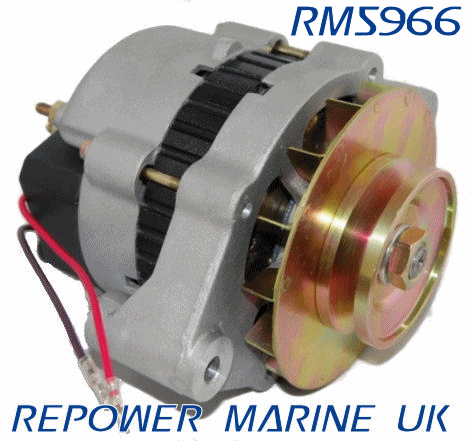 Nuevo alternador, 55 amperios, Volvo Penta 3.0, V6, V8, reemplaza 3853853 - Imagen 1 de 1