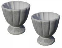 2 X BlumenküBel PflanzküBel Blumentopf Amphore Pflanzschale SteinmöBel H:53Cm