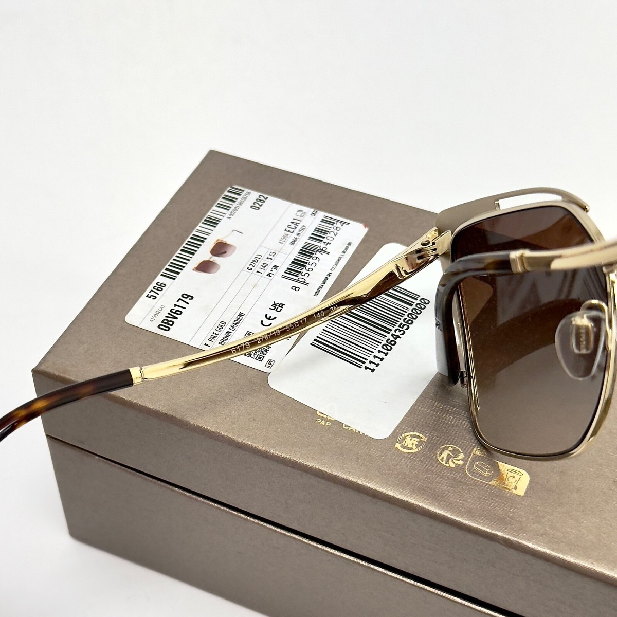 BVLGARI Serpenti BV6179 Gold Brown Enamel Snake Scales Metal  display picture 2