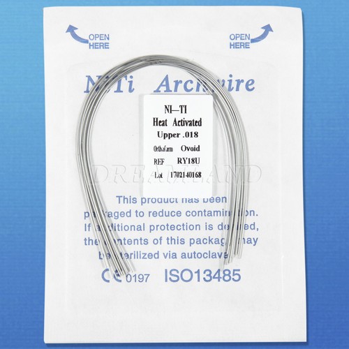 100 PIEZAS Alambre de arco redondo activado térmicamente NITI forma ovoide de calor dental o - Imagen 18 de 22
