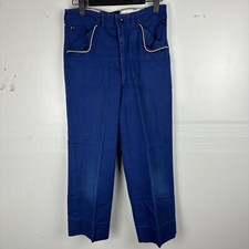 Vintage CUB SCOUT Blue Uniform Pants w/ fold-down, button pockets BSA Scouting