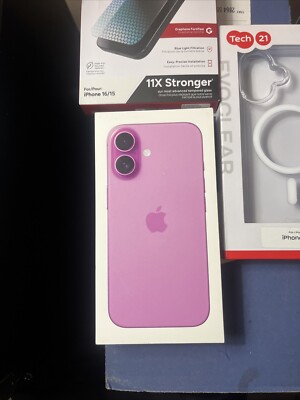 pink iphone 16 And accessories brand new in box never opened 950 or best offer