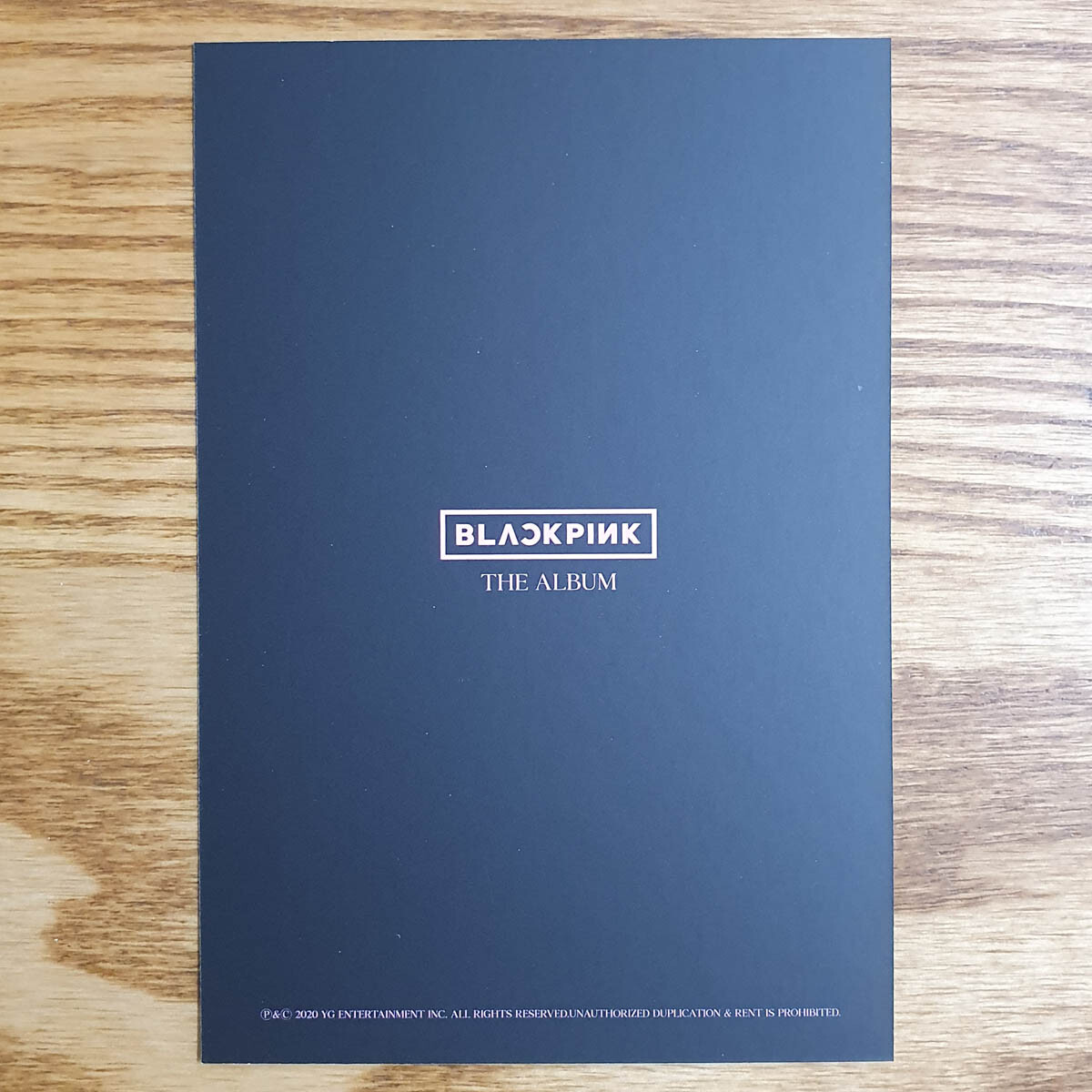 Jisoo Official Postcard BlackPink 1st Full Album The Album Kpop