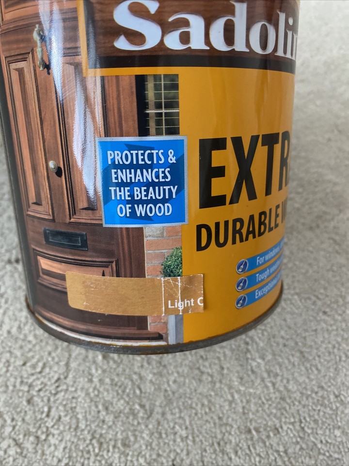 Sadolin Extra Durable Woodstain . Light Oak 1L eBay