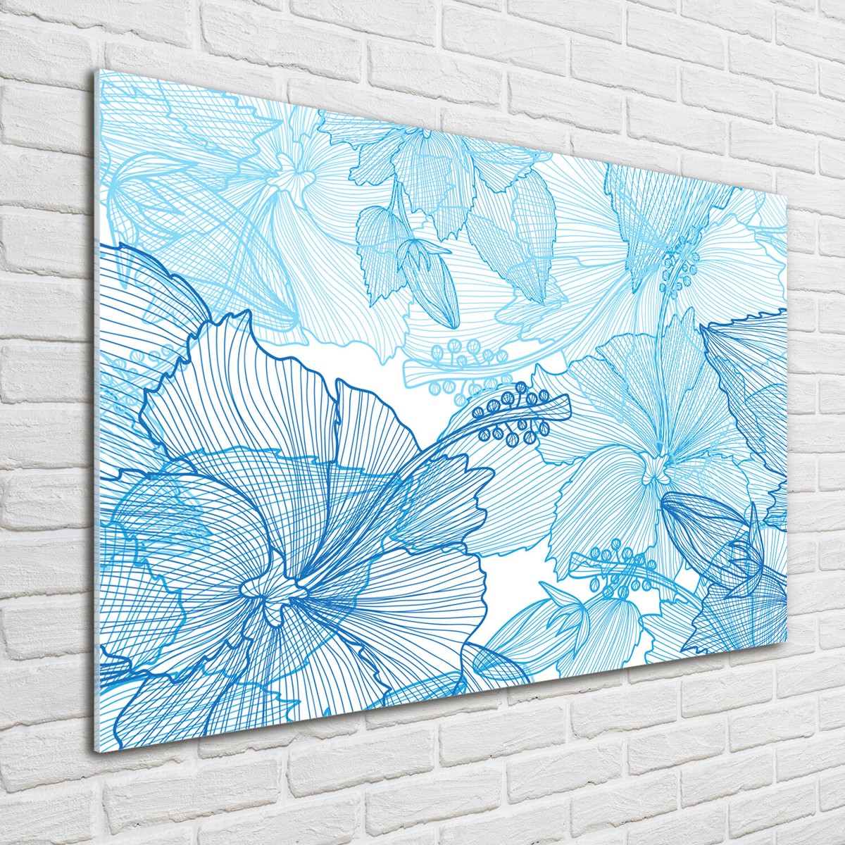 Tableau Décoratif Cactus Sur Verre Trempé 100x70 Cm - Moderne, Rose, Par Tulup