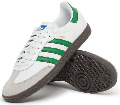 adidas Samba OG Footwear White Green IG1024 Men's Size New