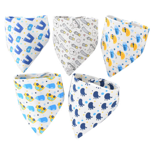Washable Drooling Teething Soft Triangle Scarf Cute Baby Bib Saliva Towel. - Picture 1 of 23