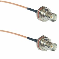 RG316 BNC FEMALE BIG BULKHEAD to BNC FEMALE BIG BULKHEAD Coaxial RF Cabl USA-US