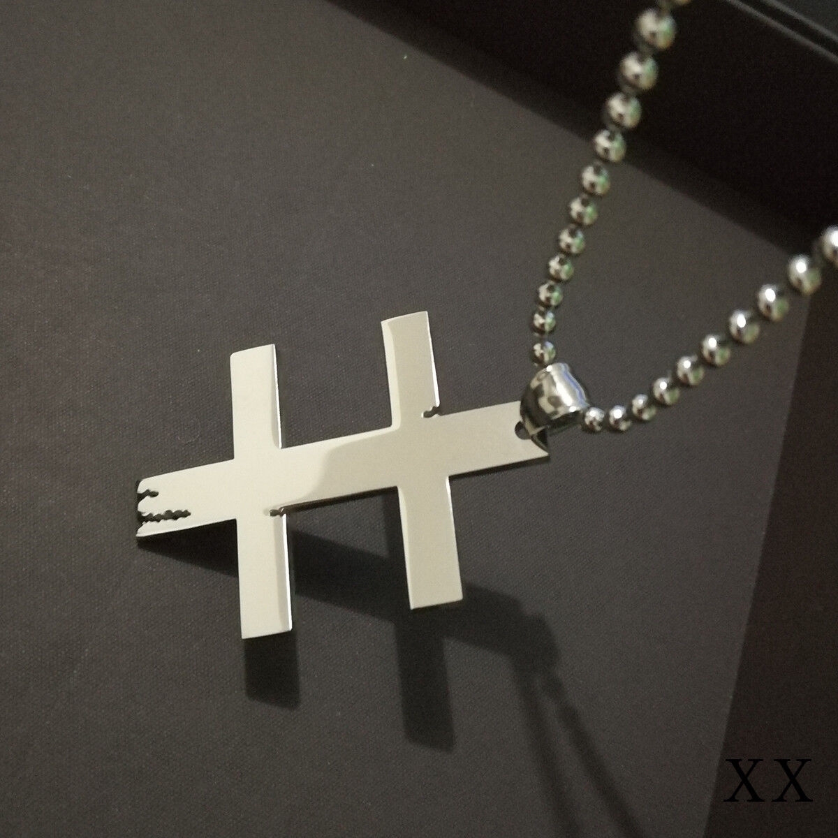 CROSS MARILYN MANSON - Double Cross symbol pendant S.steel CROSS MARILYN MANSON - Double Cross symbol pendant S.steel