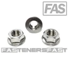 (10) M10 x 1.50 Stainless Steel Non-Serrated Flange Nuts DIN6923 Nuts M10 A2