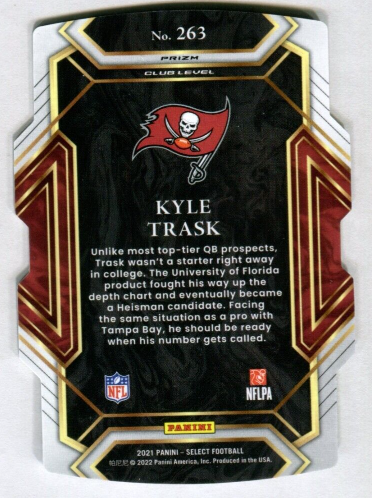 人気ブランド 海外通販 - 国内入手困難 2021 Select Prizm Zebra Die Cut #263 Kyle Trask Tampa Bay 洋楽