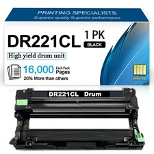 DR-221CL Black Drum Unit for Brother MFC-9340CDW HL-3140CW 1-Pack