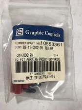 Lot of 5 Graphic Controls 10553361 82-11-0012-05 Red Marker (4688)