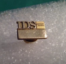 IDS American Express Vintage Award Employee Lapel Pin or Tie Tack GoldTone Metal
