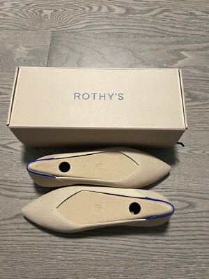BRAND NEW Rothys The Point in Ecru women's US Size 8 New In Box