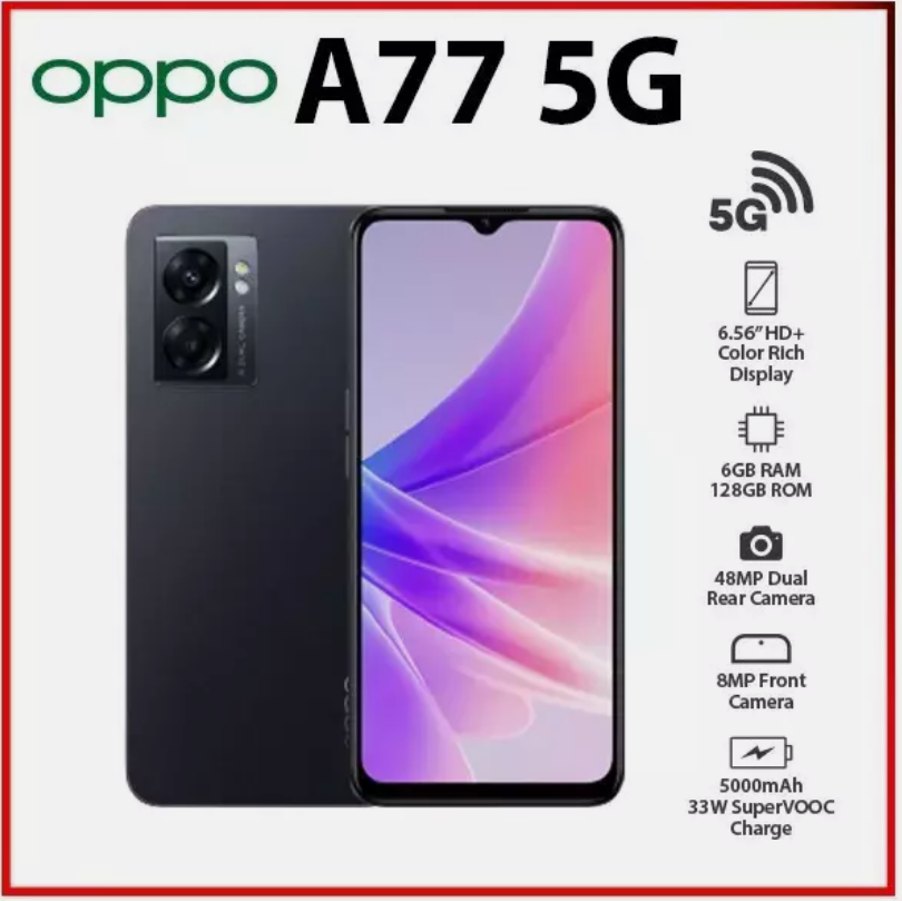 Dual SIM OPPO A77 5G 6GB 128GB/8GB 256GB ROM 6.56