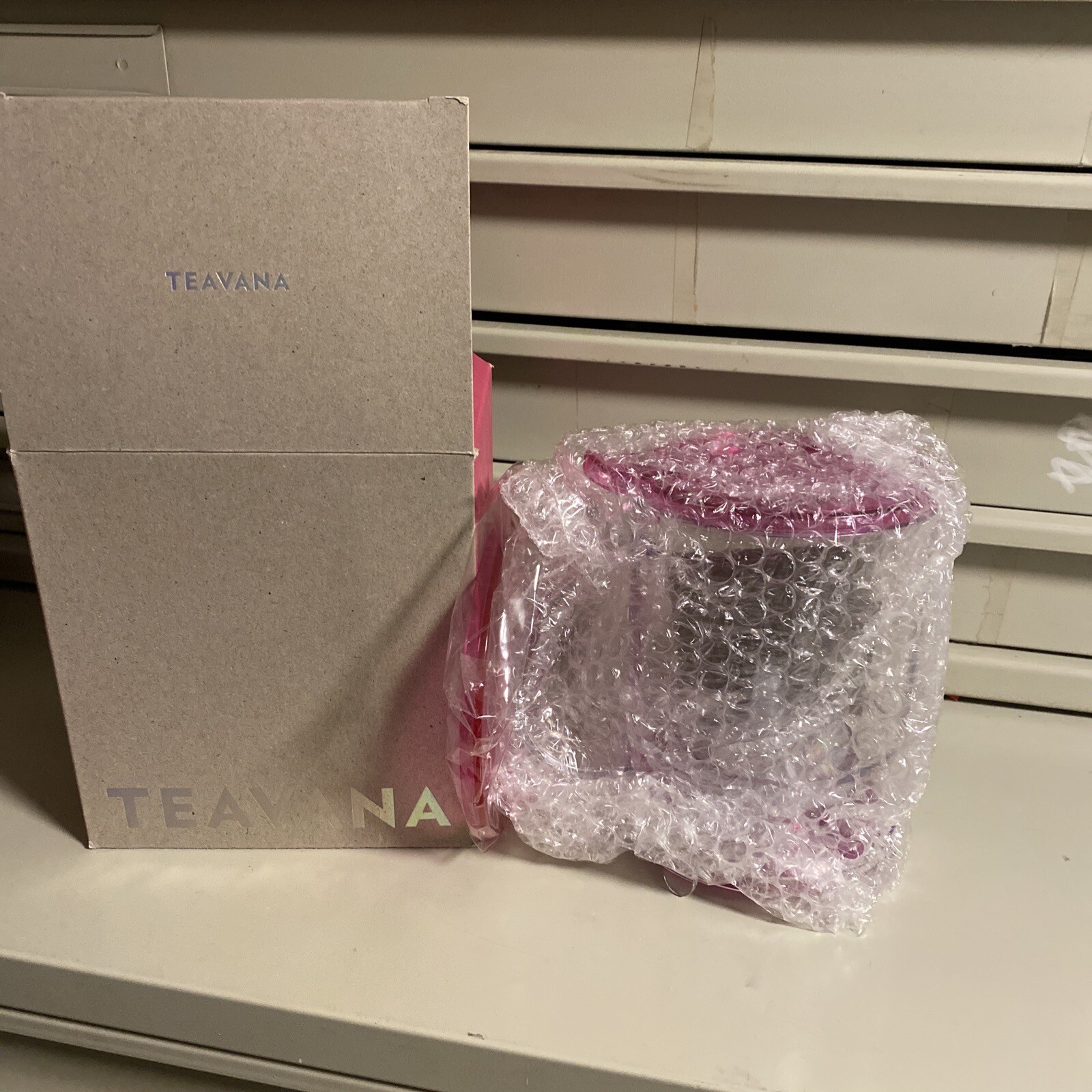 Teavana Perfectea Maker Loose Leaf Tea Infuser Maker 16oz Pink NEW In