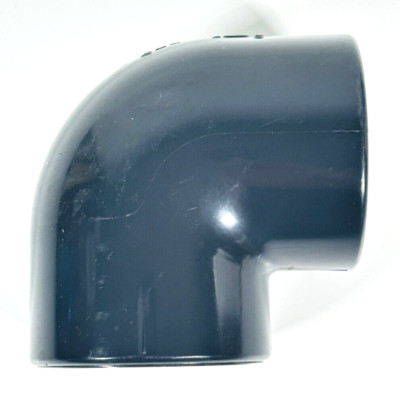 SPEARS 808-015 SCH 80 Gray PVC 90 deg Elbow, 1-1/2 in, FIPT Made in USA
